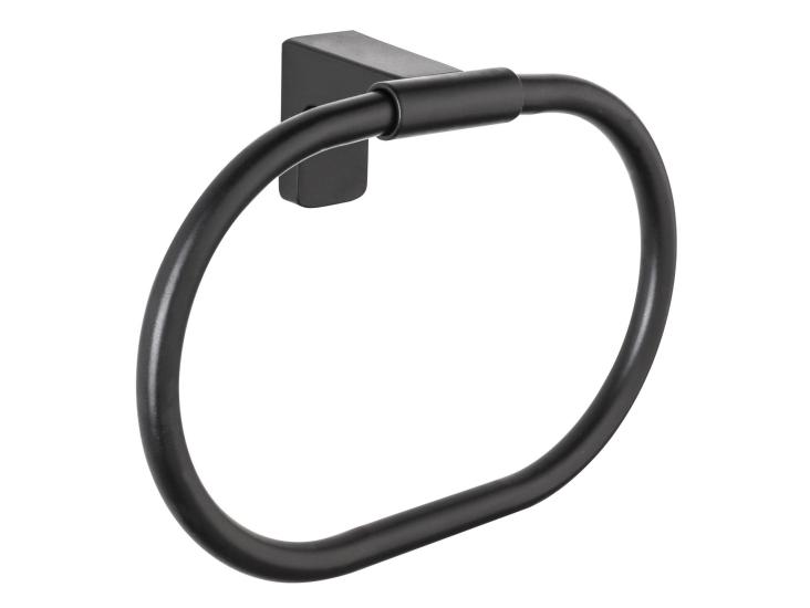 Premium Siyah Yuvarlak Havluluk